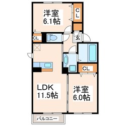 ル・クラージュの物件間取画像